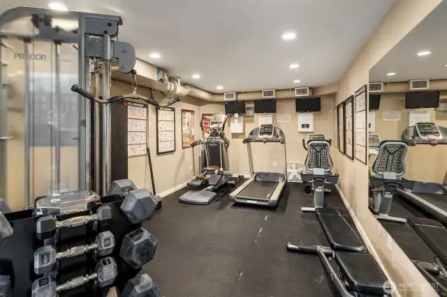 On-site fitness center conveniently located on the main level.