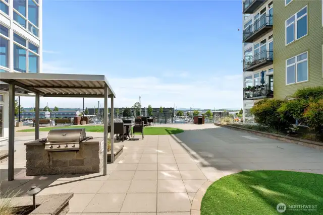 One of the outdoor grills