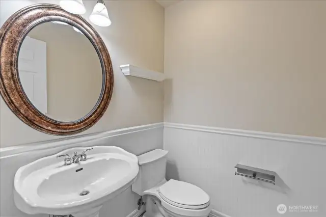 Half bath on lower level