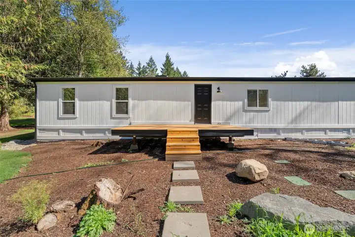 16x10 foot back deck for entertaining