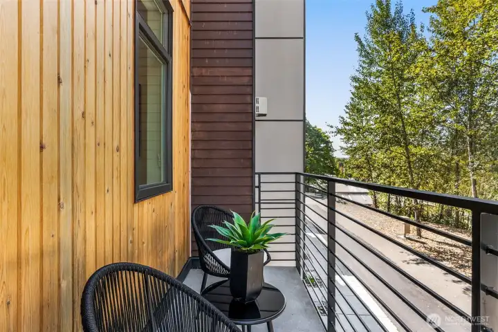Your own private deck overviewing your greenbelt view