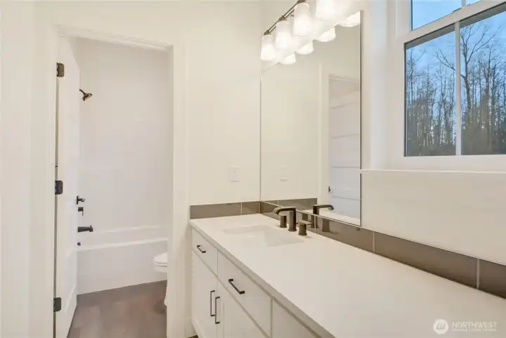 Main Bath, Prior Build of this Floorplan, Finishes will vary from Photos