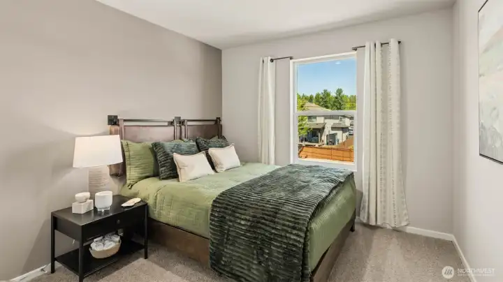 Upstairs bedroom three. Pictures are for representational purposes only, colors and features may vary.