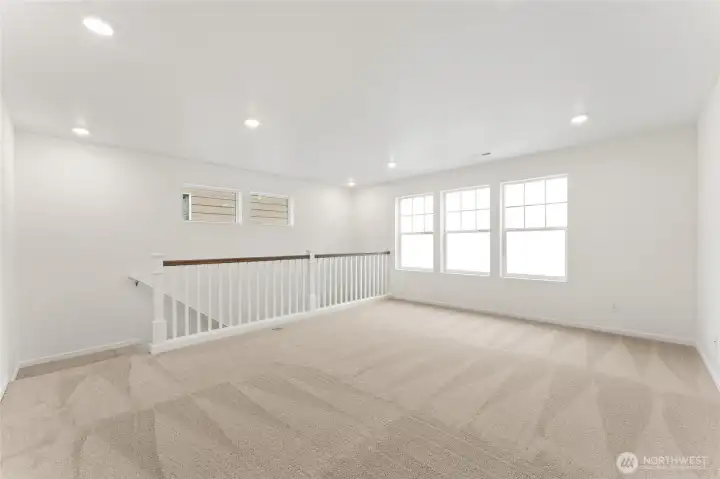 Loft empty. Look at all that space!