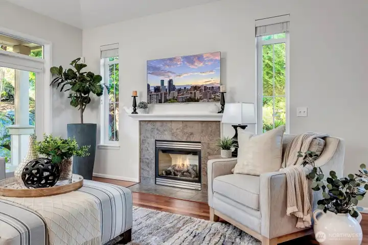 Cozy spot for relaxing or entertaining.