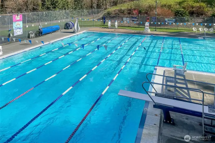 Heated pool at Yost Park