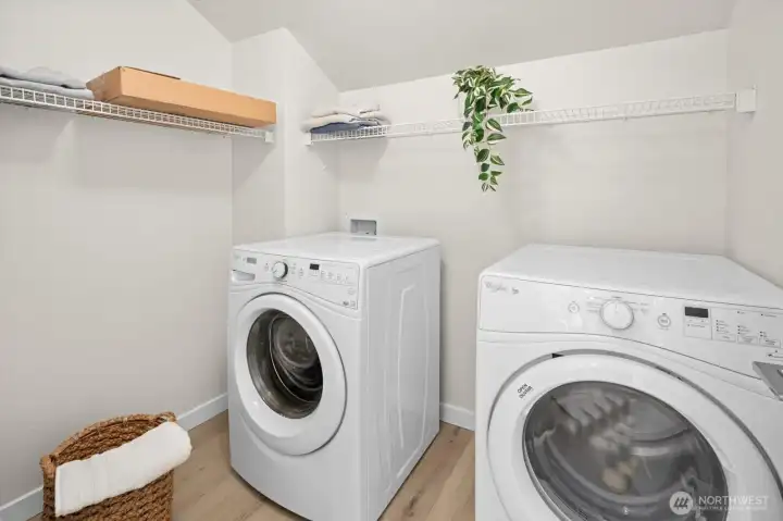 laundry room with a lot of storage
