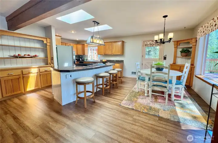 A bright and inviting space for meals and conversation.