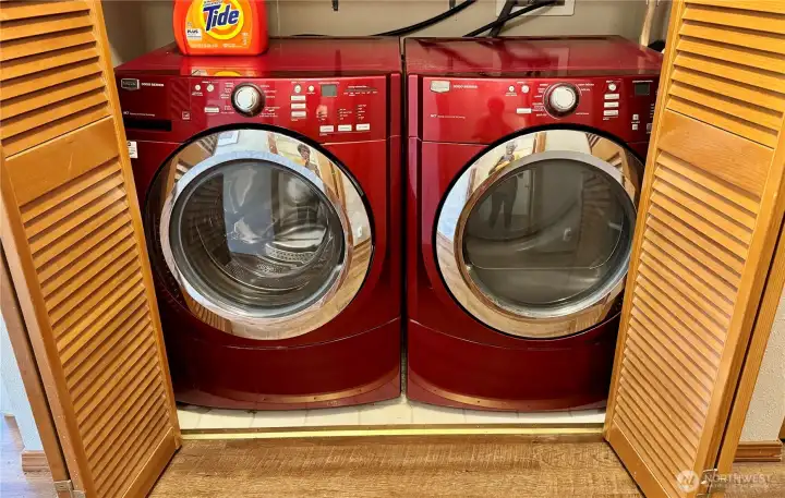 Dedicated laundry area.