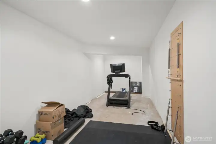 Unfinished space downstairs. So many possibilities -- gym, wine cellar? Unfinished space downstairs. So many possibilities -- gym, wine cellar?