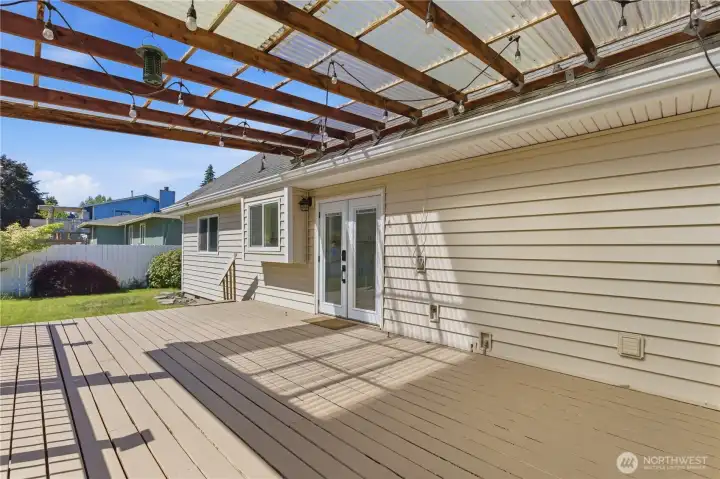 Covered back patio