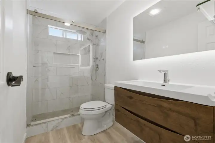Updated main floor bathroom