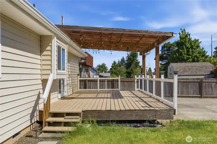 Covered back patio