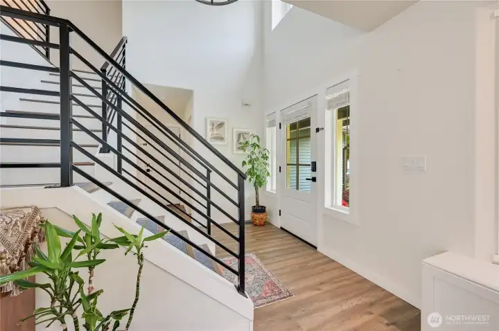 Light and bright two story entry