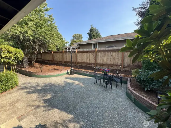 Back house patio