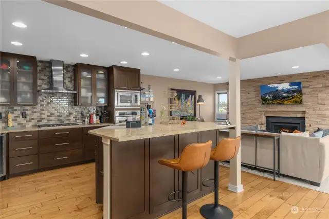 Top floor unit - one more view of the stunning kitchen