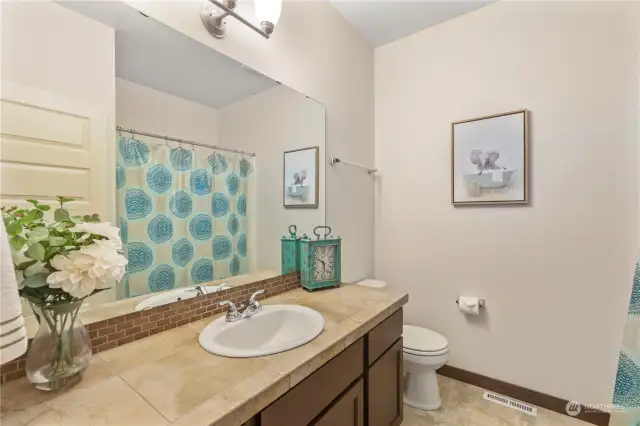 Upstairs guest bathroom