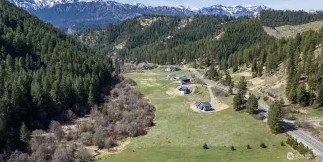 Aerial view of property