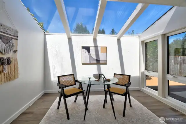 Sun drenched breakfast nook