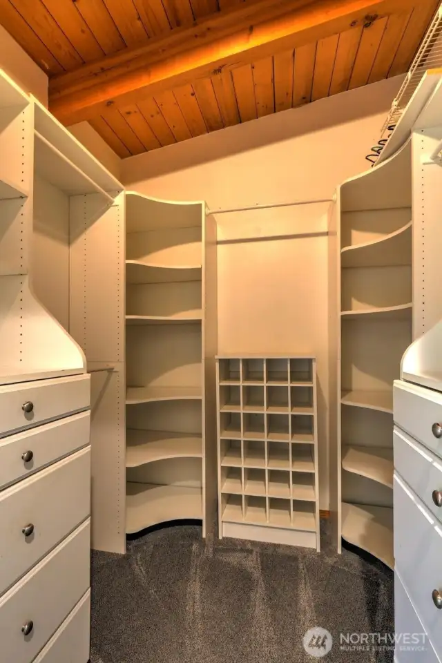 Upstairs primary closet