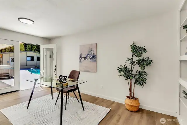 Main floor office/bedroom