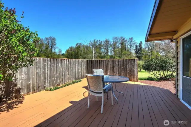 Another great deck space