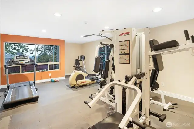 Gym in the clubhouse.