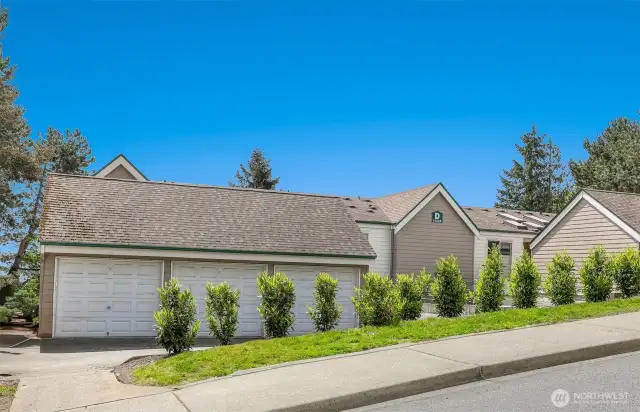 Building D at Crystal Ridge. The HOA dues cover water, sewer, garbage, common area maintenance and lawn service. GAS IS ALSO INCLUDED!!