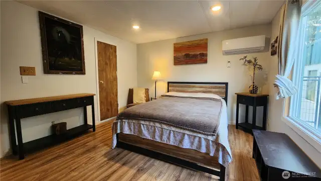 The 3rd bedroom has a mini-split system. This will provide heat and AC to the room as needed.