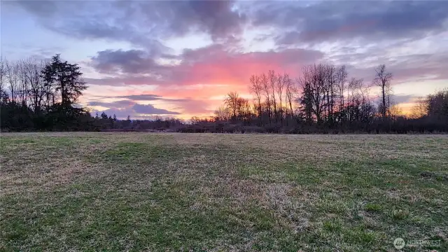 Middle pasture view to the West.