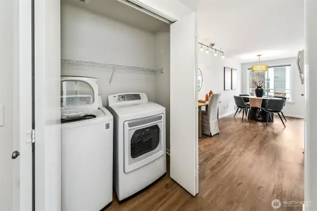 Laundry plus space for folding.