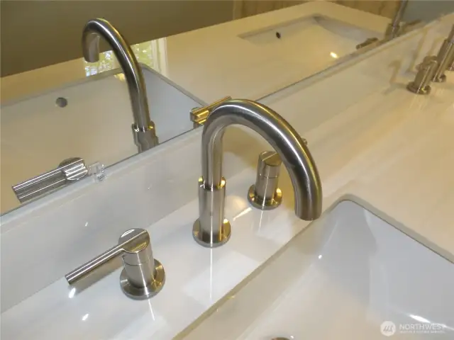 New fixtures through out the house.