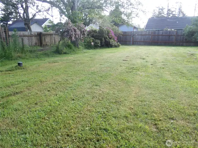 Backyard looking west to east.