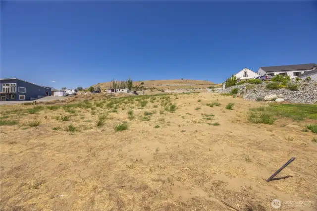 Cleared waterfront lot
