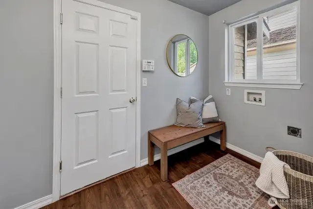 Practical and spacious laundry room.