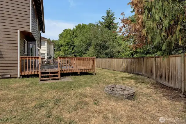 Relax on the deck or gather by the firepit with friends and family.