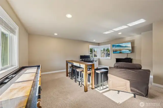 Extra large bonus room OR 6th bedroom is perfect for the cozy movie night or play room for the kids.