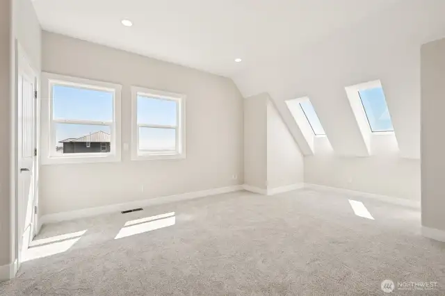 Third floor guest room #2 walk-in closet and so much natural light!