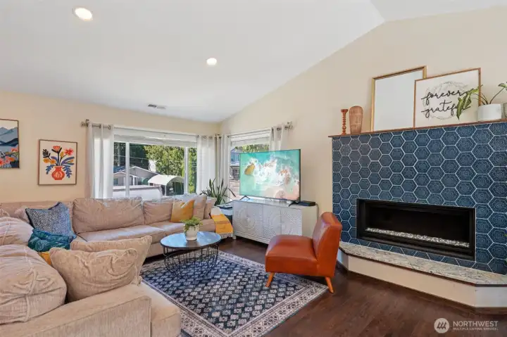 Custom Tile Fireplace