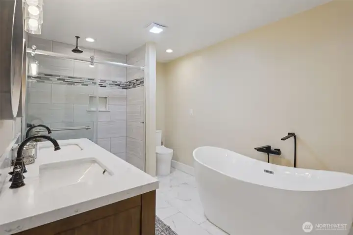 Spa Bath on Lower Level