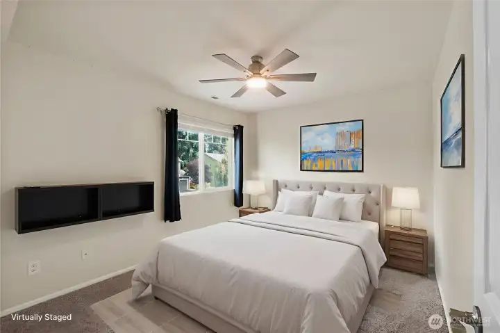 Bedroom 3 virtually staged