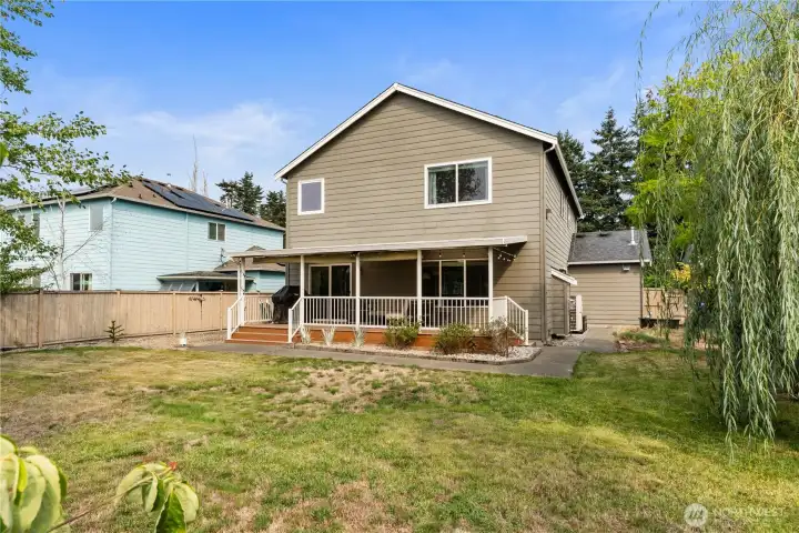 Backyard and Covered Deck