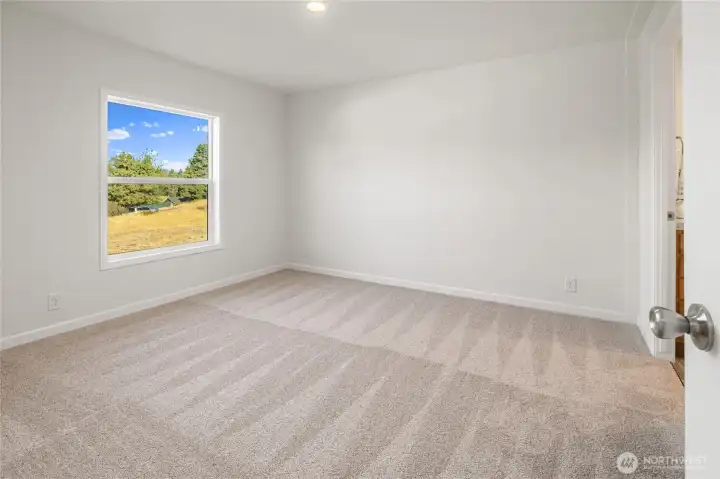 Large primary bedroom!