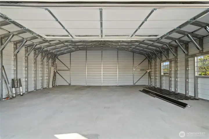View of garage from main door.