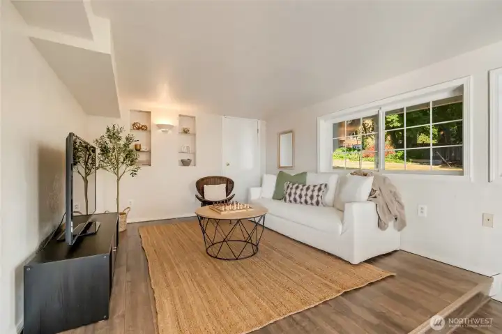 Cozy space perfect for movie night!