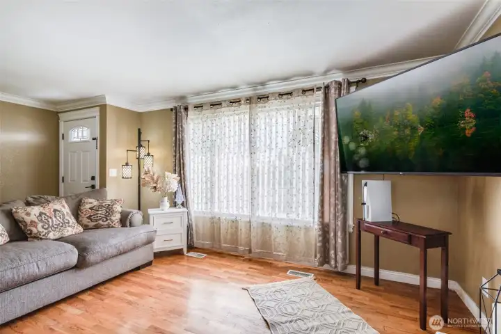Big windows let in a lot of natural light