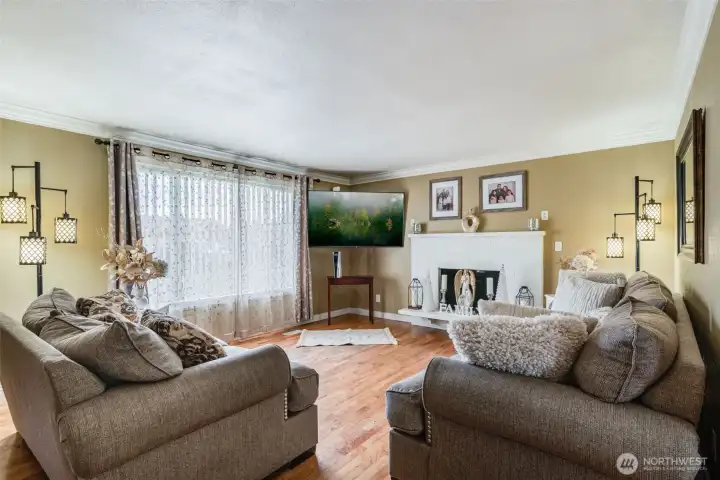 Painted fireplace