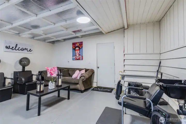17x19 Shop off of garage