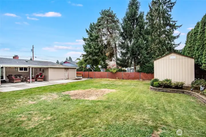 Big Backyard w/shed