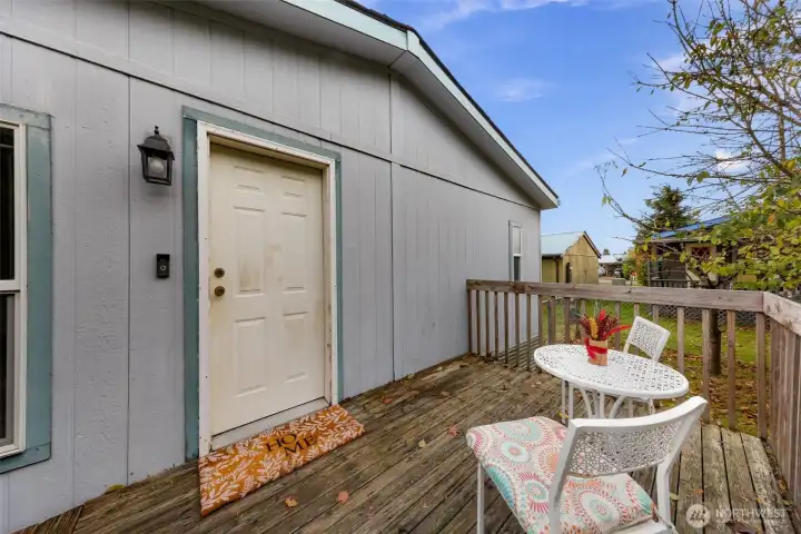 Bring your barbeque for the upcoming holidays or just enjoy nature during a nice calm day of sunshine.  Perfect shade tree to your right for those hot summer days soon to come.